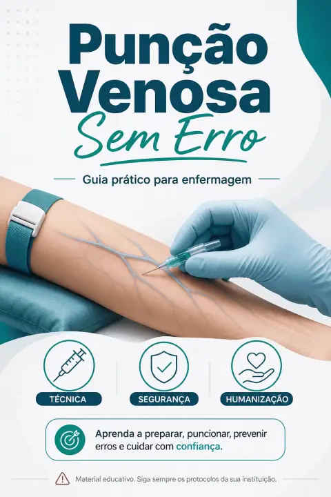 Capa do e-book Punção Venosa Sem Erro