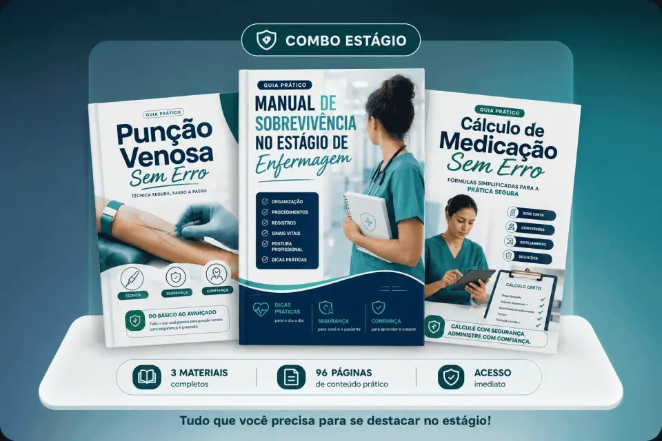 Mockup do Combo Estágio da Enfermagem Simplificada